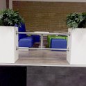 podium met valbeveiliging